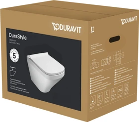 Duravit DuraStyle Wand-WC-Set inkl. WC-Sitz mit Absenkautomatik, weiß