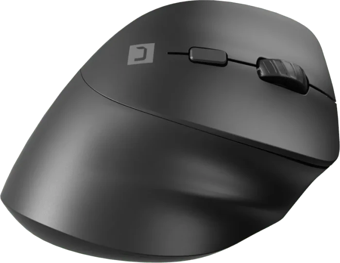 Natec Crake 2 Vertical Wireless Mouse schwarz, USB/Bluetooth