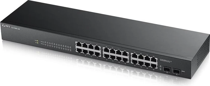 Zyxel GS1900 Rackmount Gigabit Smart Switch, 24x RJ-45, 2x SFP