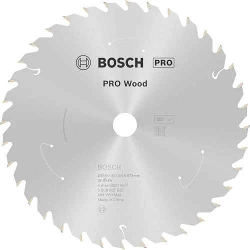 Bosch Professional Standard for Wood Kreissägeblatt 36Z, 165x1x16mm, 1 Stück