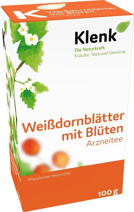 Heinrich Klenk Weißdornblätter mit Blüten Tee, 100g