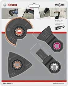 Bosch Professional Fliesen Zubehörset für Multifunktionswerkzeug, 4-tlg.