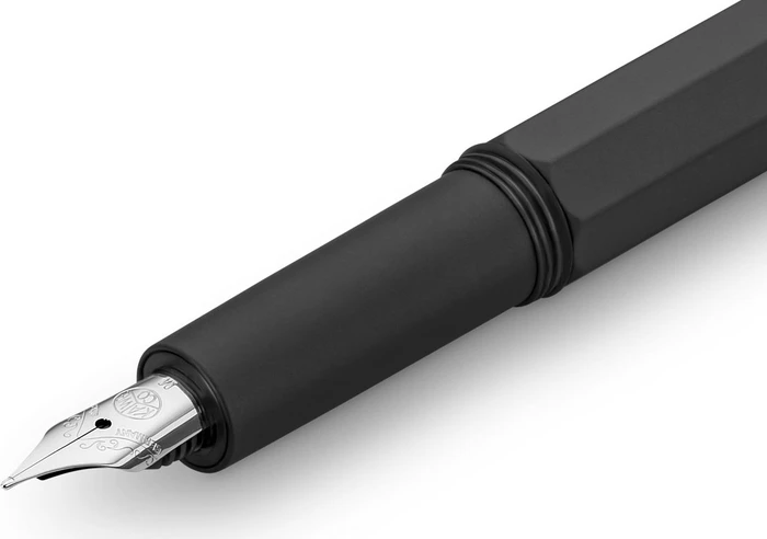 Kaweco Original 060 black chrome, rechte Hand, extra fein, Etui
