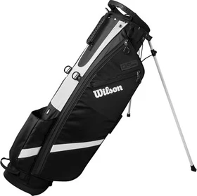 Wilson QS Standbag Golftasche schwarz/weiß