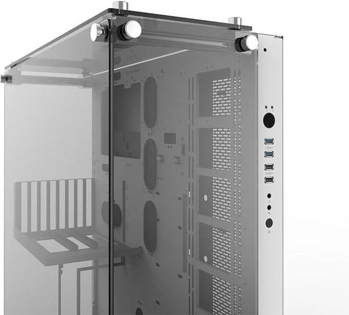 Thermaltake Core P5 Tempered Glass Snow Edition weiß, Glasfenster