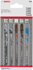Bosch Professional Allrounder Stichsägeblatt-Set, 5-tlg.