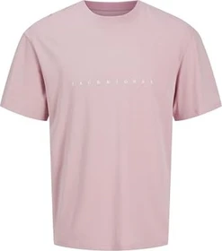 Jack & Jones Logo T-Shirt kurzarm pink nectar (Herren)