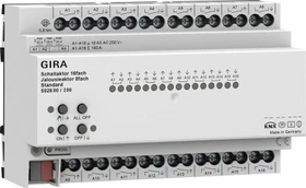 Gira KNX Schalt-/Jalousieaktor Standard 16-fach/8-fach, 16A, 8TE REG, Schaltaktor (5028 00)