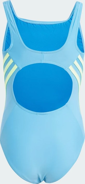 adidas Sportswear 3-Streifen Badeanzug blue burst/green spark (Junior)