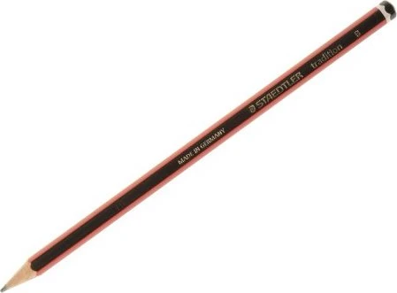 Staedtler Tradition 110 Bleistift B graphit, schwarz/rot