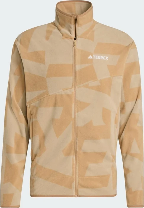 adidas Terrex Multi Printed Fleece Jacke cardboard/blanch cargo (Herren)