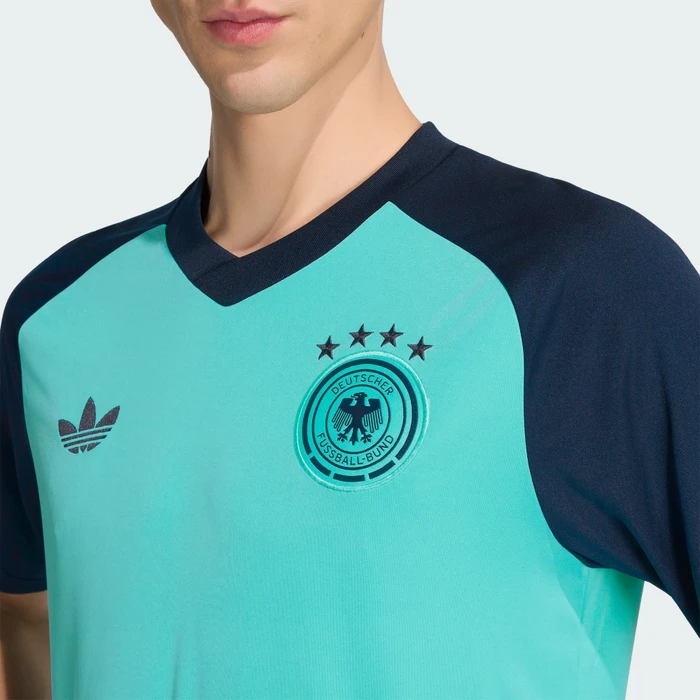 adidas FIFA WM 2026 Deutschland Auswärts Aufwärmtrikot kurzarm flash aqua (Herren)