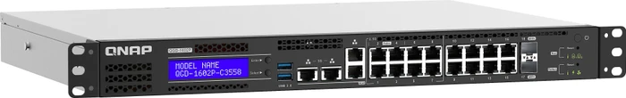 QNAP QGD-1602P Dual-System VM-Host & NAS Rackmount 2.5G Managed Switch, 16x RJ-45, 2x SFP+, 380W PoE++