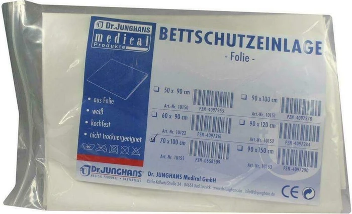 Dr. Junghans Medical Folie Bettschutzeinlage, 70x100cm, 1 Stück
