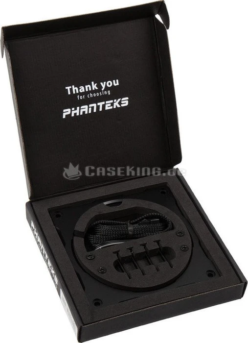 Phanteks Halos Lux Digital RGB LED 120mm Rahmen, Aluminium schwarz