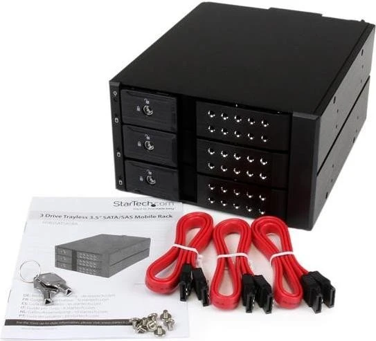 StarTech HSB3SATSASBA, 2x 5.25" Wechselrahmen auf 3x 3.5" SATA