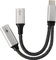 Maxtrack USB-C Splitter Y-Kabel, 60W, USB-C [Stecker] auf 2x USB-C [Buchse], 0.15m, schwarz/silber Vorschaubild