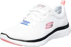 Skechers Flex Appeal 4.0 Brilliant View weiß/schwarz/rosa (Damen)