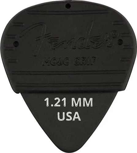 Fender Mojo Grip Dura-Tone Delrin Picks Black 1.21mm, 3-Pack