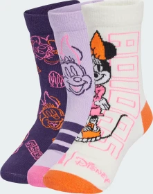 adidas Disney Minnie Maus Socken off white/aurora ink/powder plum, 3 Paare (Junior)