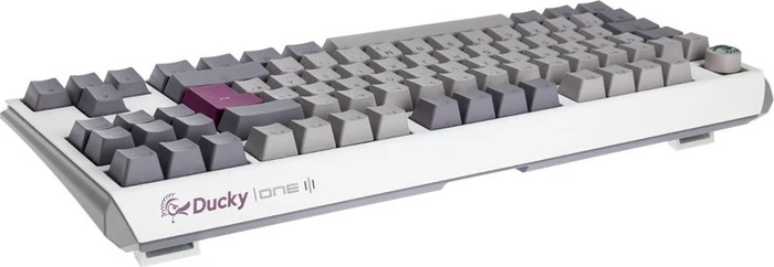 Ducky One 3 TKL, Mist Grey, PBT, LEDs RGB, MX RGB ERGO CLEAR, USB, DE