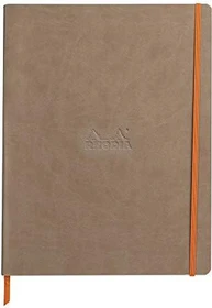 Rhodia Boutique Cahier, A4+, liniert, Softcover, taupe, 80 Blatt