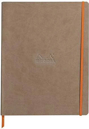 Rhodia Boutique Cahier, A4+, liniert, Softcover, taupe, 80 Blatt