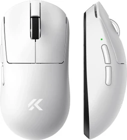 Mchose A7 V2 Ultra 8K Lightweight Wireless Gaming Mouse, weiß, USB/Bluetooth