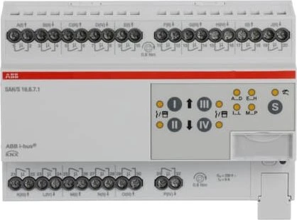 ABB SAH/S16.6.7.1 Schalt-/Jalousieaktor 16-fach, 230V, 6A, 8TE REG, Schaltaktor