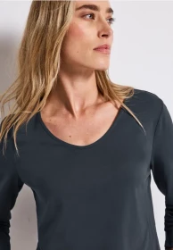 Street One Unifarbe Sweatshirt deepwater blue (Damen)