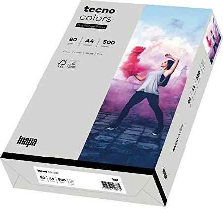 inapa tecno colors Universalpapier grau, A4, 80g/m², 500 Blatt