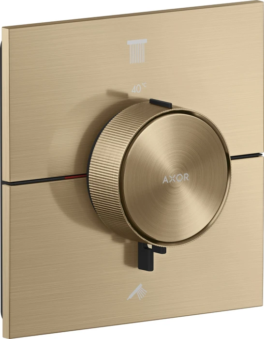 Hansgrohe Axor ShowerSelect ID eckig Thermostat für 2 Verbraucher brushed bronze