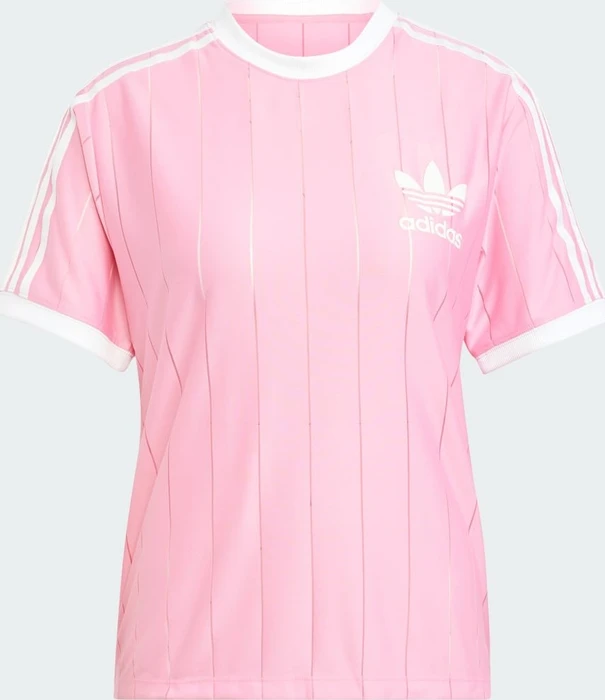 adidas Adicolor 3-Streifen Pinstripe T-Shirt kurzarm bliss pink (Damen)