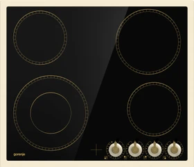 Gorenje EC642CLI Glaskeramik-Kochfeld autark