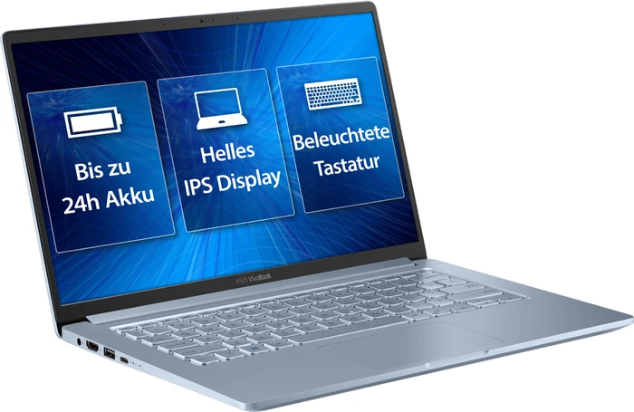 ASUS VivoBook S14 X403FA-EB198, Silver Grey Blue, Core i5-8265U, 16GB RAM, 512GB SSD, DE