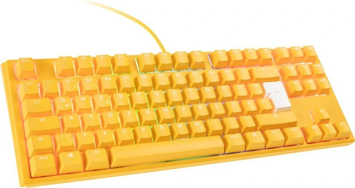 Ducky One 3 Yellow TKL PBT, LEDs RGB, MX RGB BROWN, USB, DE