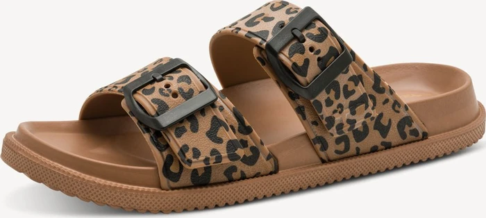 Tamaris Pantolette cognac leopard (Damen)