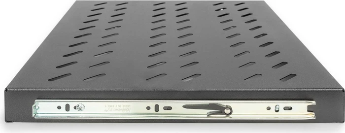 Digitus ausziehbarer Fachboden für Netzwerk- und Serverschränke, 19", schwarz, 600mm Einbautiefe, 1HE