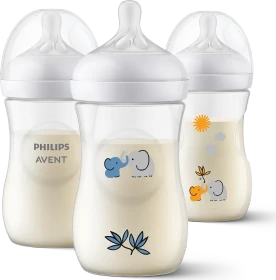 Philips Avent SCY903/63 Natural Response Trinkflasche, 260ml, 3 Stück