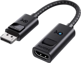 Cable Matters Displayport 1.4 [Stecker] auf HDMI 2.1 [Buchse] 8K 60Hz Adapterkabel schwarz (102101-GRY)