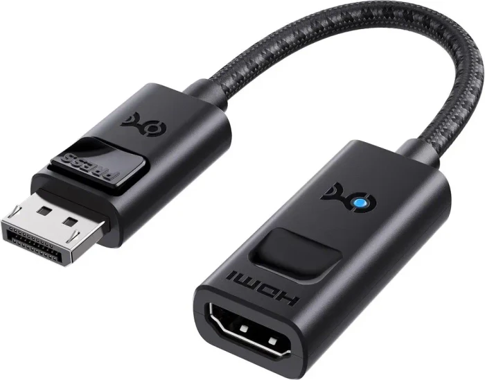 Cable Matters Displayport 1.4 [Stecker] auf HDMI 2.1 [Buchse] 8K 60Hz Adapterkabel schwarz