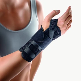 Bort Medical ManuStabil kurz Handgelenkbandage rechts Größe XL schwarz, 1 Stück