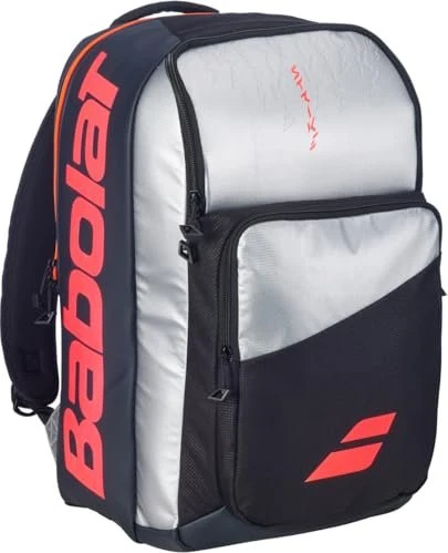 Babolat Pure Strike Tennisrucksack grey/neon red