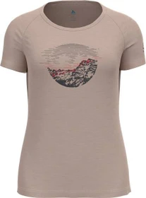 Odlo Ascent Performance Wool Light Funktionsshirt kurzarm pale mauve melange (Damen)