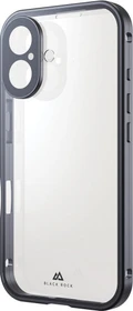 Black Rock 360° Glass Case für Apple iPhone 16 transparent/schwarz
