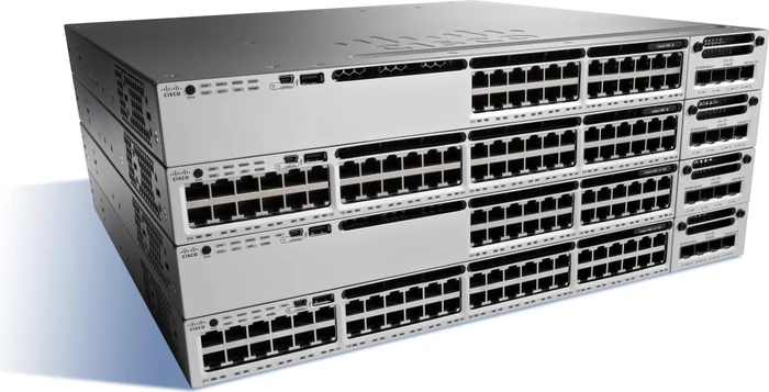 Cisco Catalyst 3850 LAN Base Rackmount Gigabit Managed Stacking Switch, 48x RJ-45, 1x Erweiterungsslot