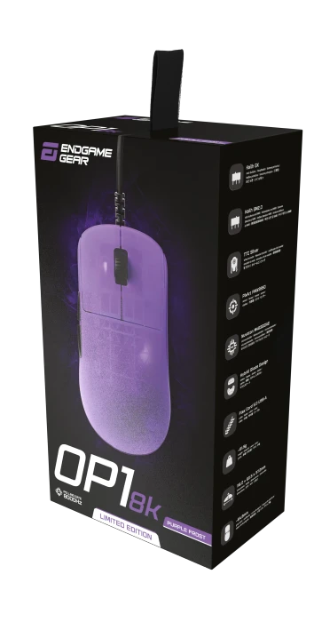 Endgame Gear OP1 8k Gaming Mouse Purple Frost Limited Edition, USB
