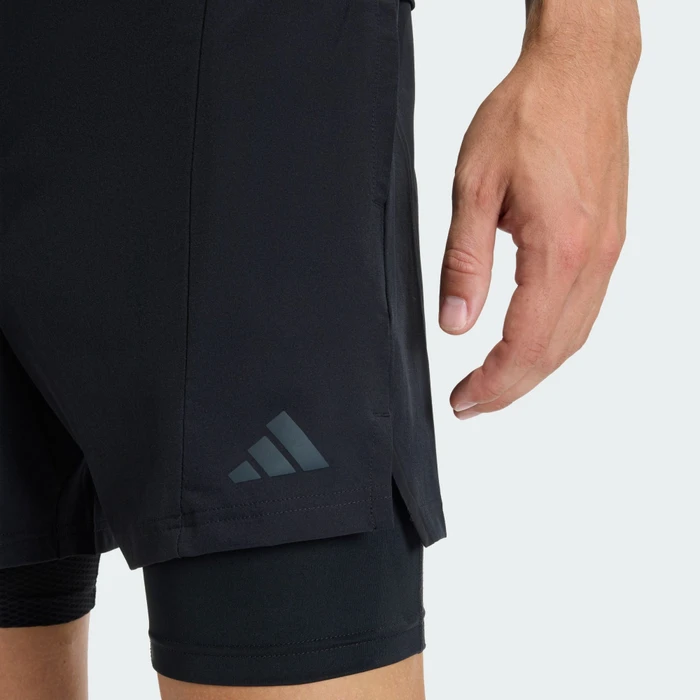 adidas D4T 2in1 Hose kurz schwarz (Herren) (KF6431) – Bild 6