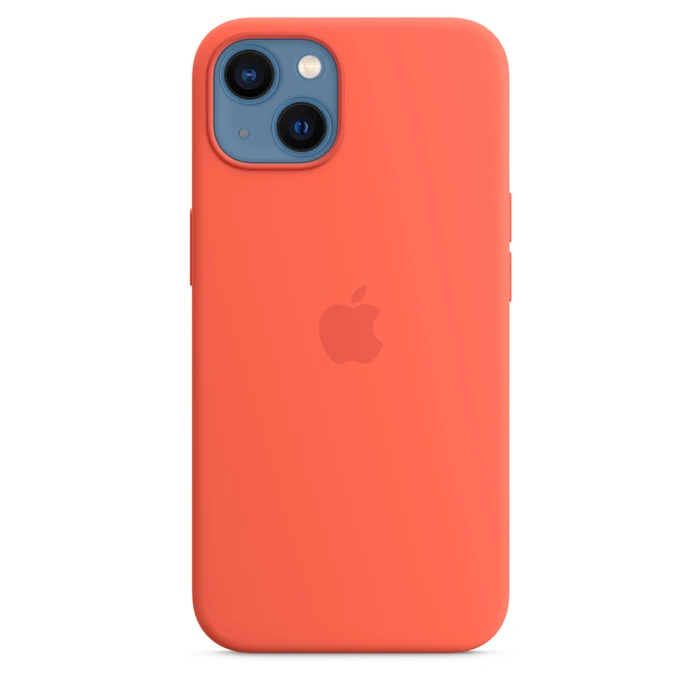 Apple Silikon Case mit MagSafe für iPhone 13 Nektarine