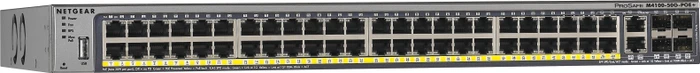 Netgear ProSAFE M4100 Rackmount Gigabit Managed Switch, 46x RJ-45, 4x RJ-45/SFP, 380W PoE+